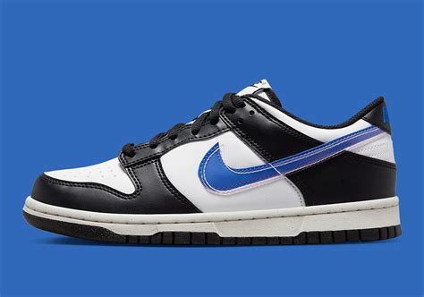 nike blau dunks|nike dunks with blue swoosh.